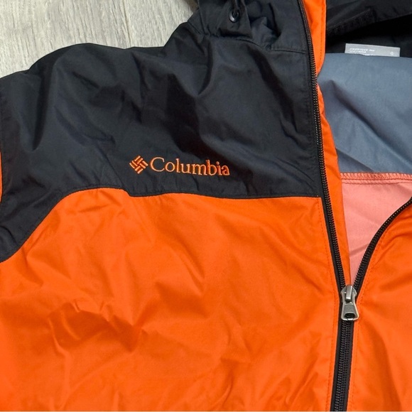 Columbia OSU Oregon Stare Orange and Black Hooded windbreaker Jacket - Picture 3 of 8